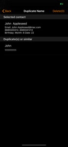 Duplicate Contacts Finder screenshot #2 for iPhone