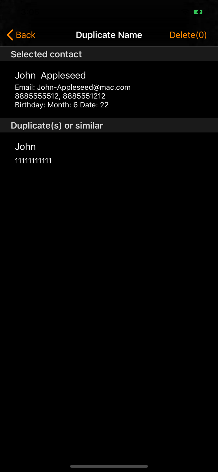 Duplicate Contacts Finder
