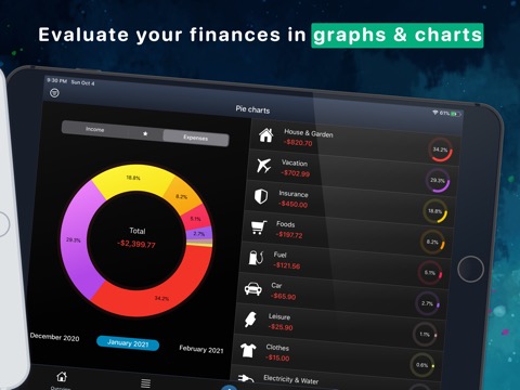 MoneyStats Pro - 財務、予算、統計のおすすめ画像2