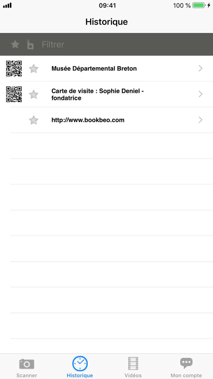 bookBeo – QR Codes reader