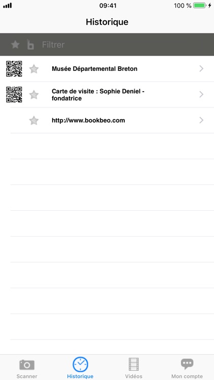 bookBeo – QR Codes reader