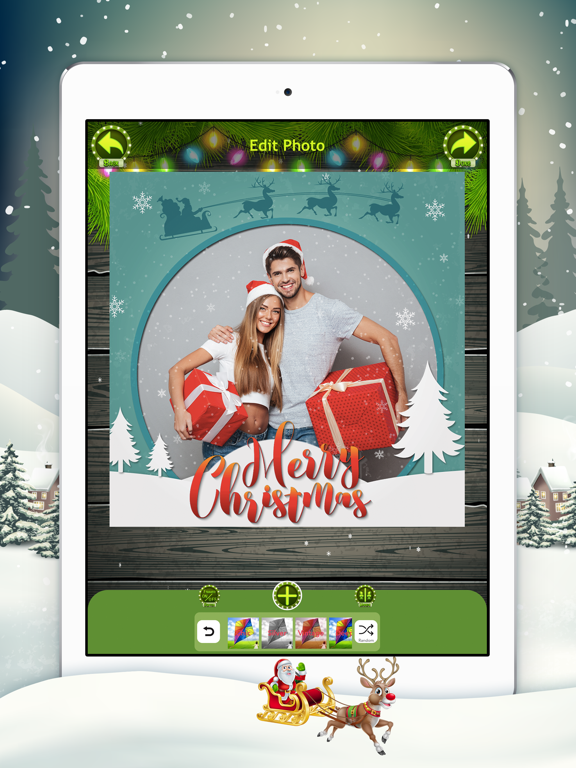 Christmas Photo Frames Studio iPad screenshot 6 - Photo & Video app