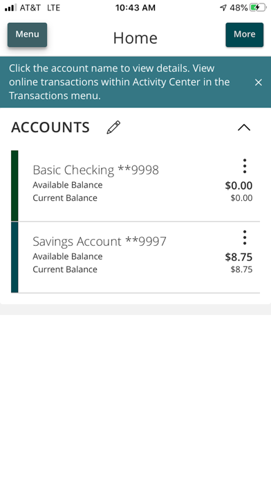 Inwood Bank Mobile Banking Screenshot