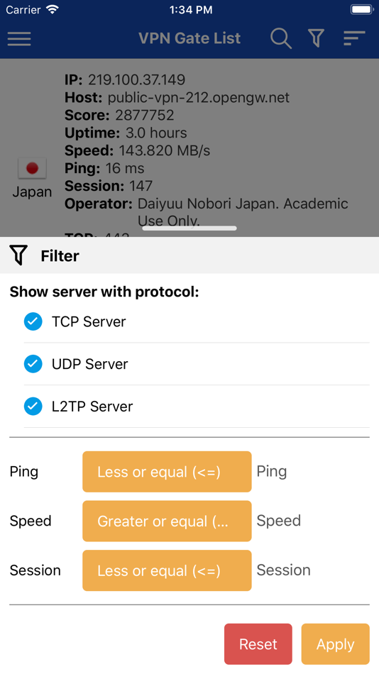 #9. VPN Gate List (iOS) By: Hoang Nguyen Dong