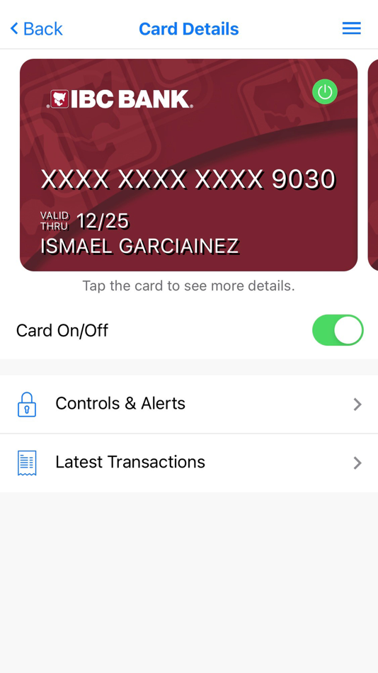 #1. IBC Card Controls (iOS) 由: International Bancshares Corporation