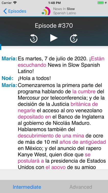 News in Slow Spanish Latino