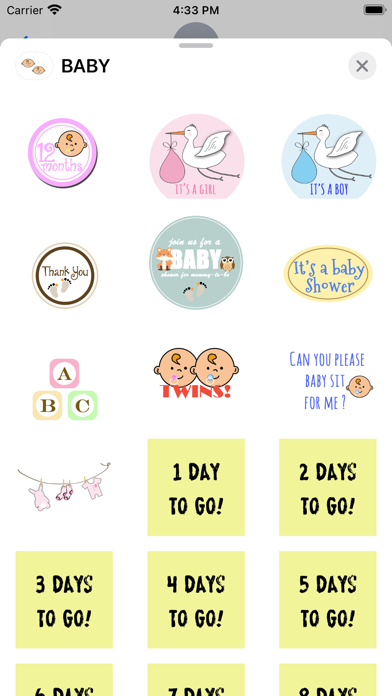 Screenshot #3 pour BABY+ Sticker Pack