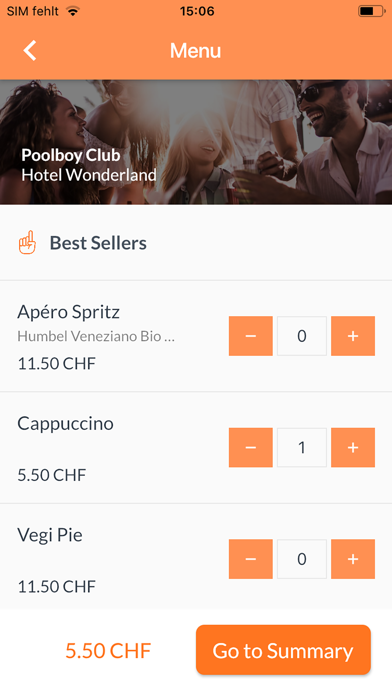 Poolboy - Ordering App Screenshot
