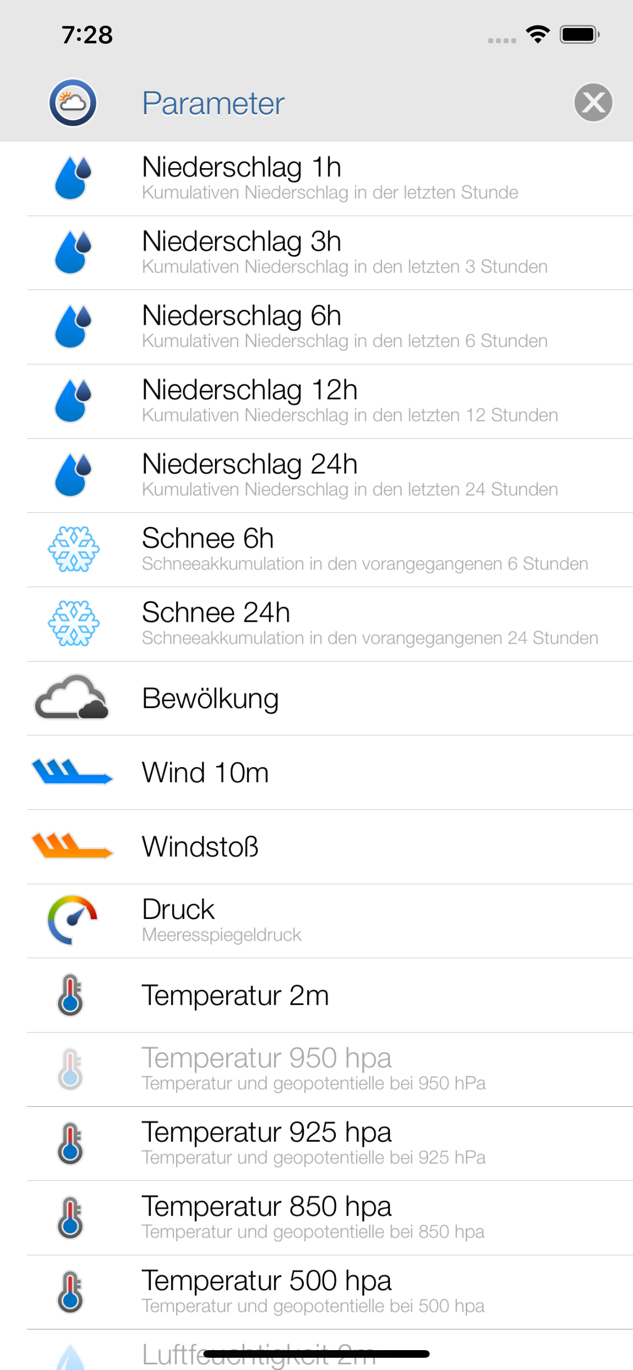 Atmosphäre WRF