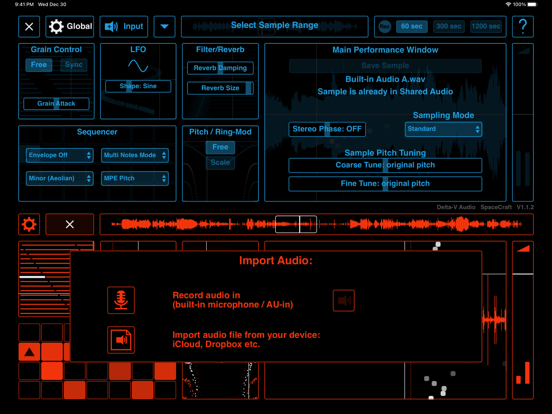 Screenshot #2 for SpaceCraft Granular Synth