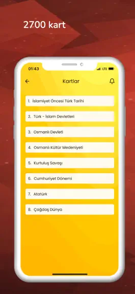 Game screenshot Kpss Tarih Kartları apk