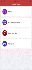 Bengali Vocab screenshot #1 for iPhone