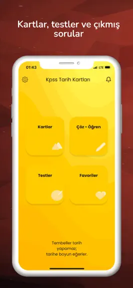 Game screenshot Kpss Tarih Kartları mod apk