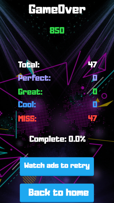BeatX Rhythm Game Screenshot