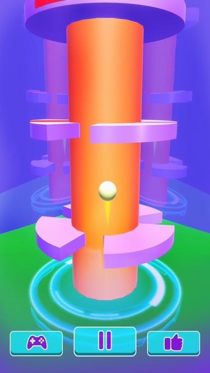 Helix Ball Bounce - Go Up Jump