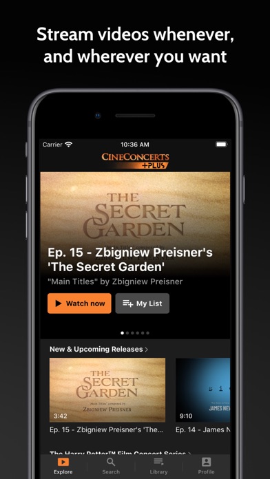 CineConcerts +Plus Screenshot