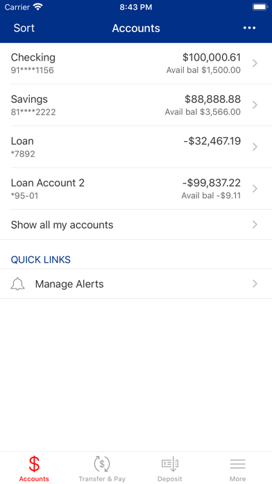 ECU Credit Union Mobile Screenshot