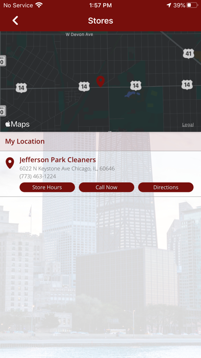 Jefferson Park Cleaners Screenshot