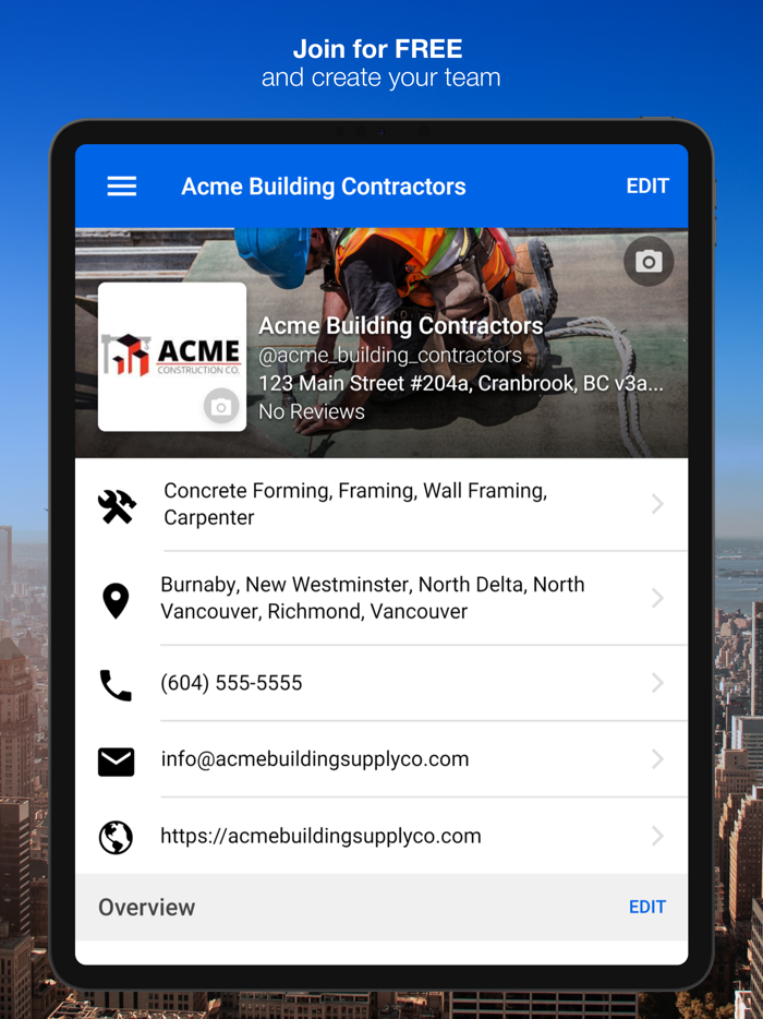 CCDEX - Connecting Contractors