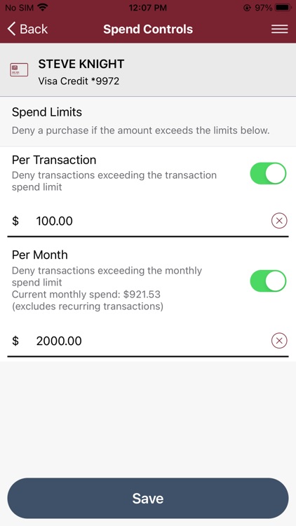 Citizens Alliance Bank Card screenshot-4