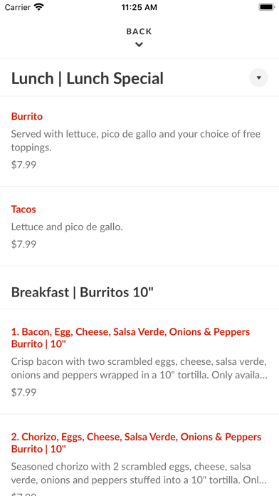 El Barrio Burritos Screenshot