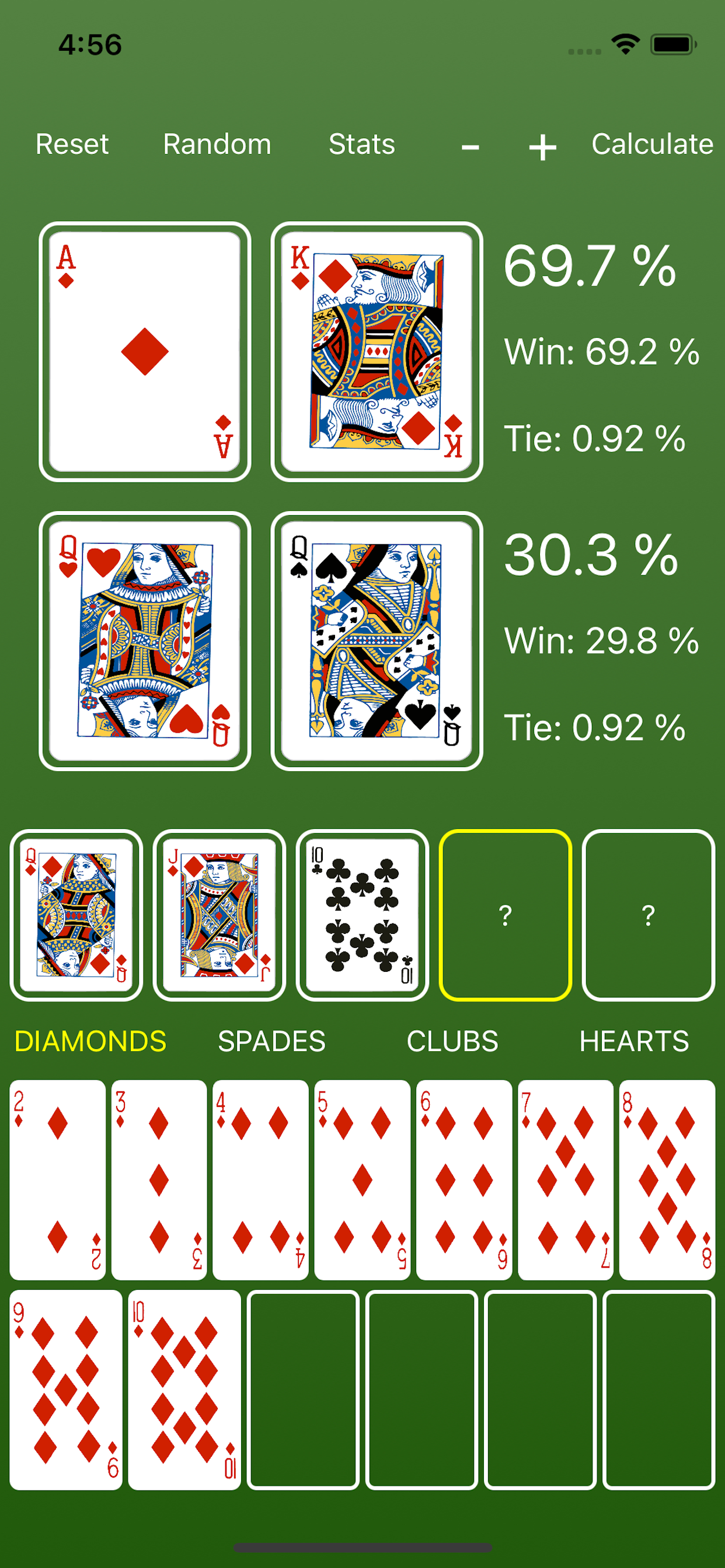 Hold'em Odds Simulator