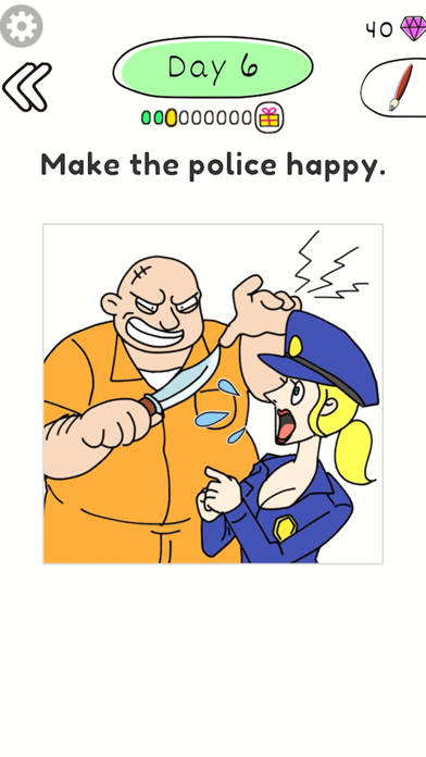 Draw Happy Police: Trivia Gameのおすすめ画像1