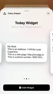 How to cancel & delete today snippet widget 2