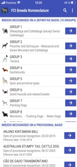 Game screenshot FCI Breed Nomenclature apk