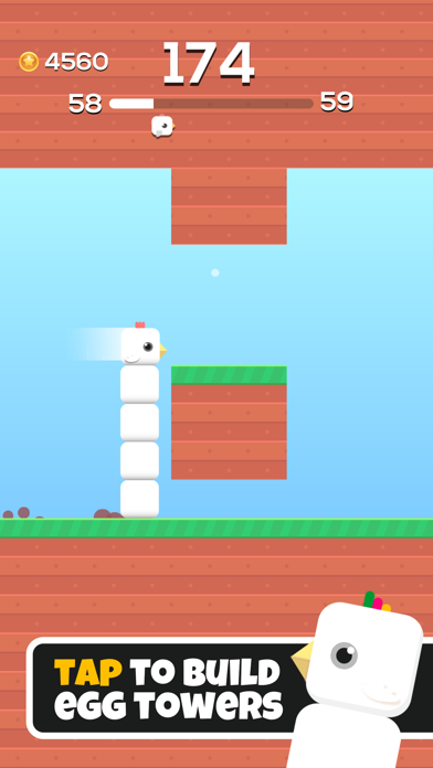 Screenshot #1 pour Square Bird - Flappy Chicken