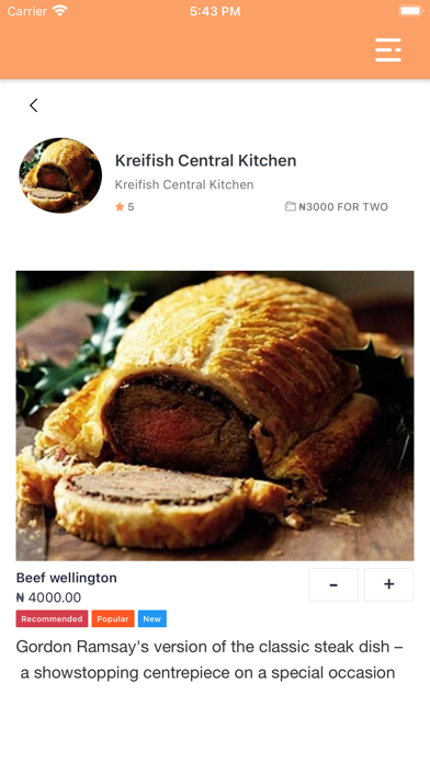 Kreifish Kitchen Screenshot