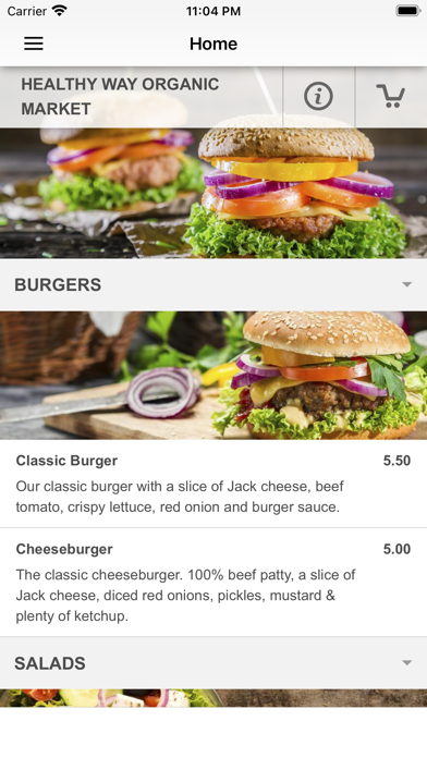 Healthy Way Organic Market Screenshot