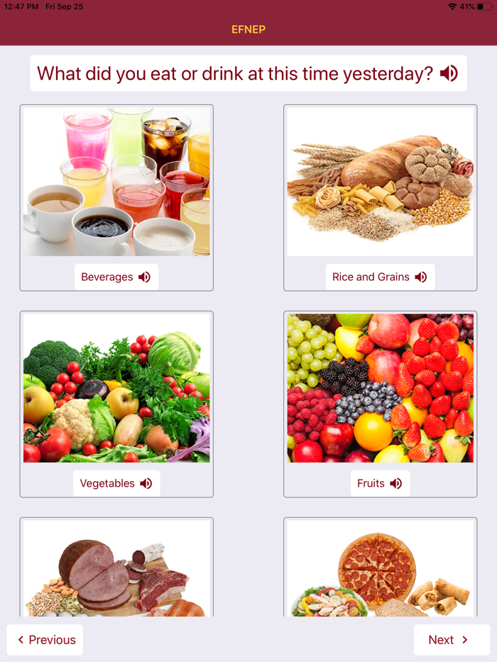 UMN EFNEP Nutrition Tracker