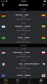 football today - top matches iphone screenshot 2