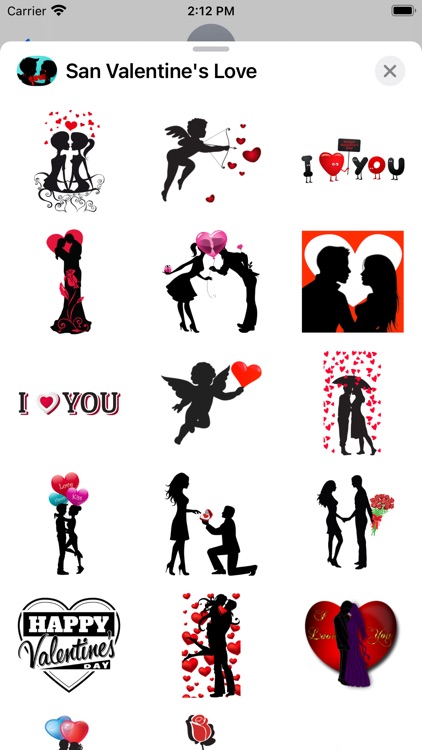 San Valentine's Love Stickers