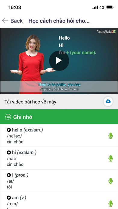Tiếng Anh 123 Screenshot