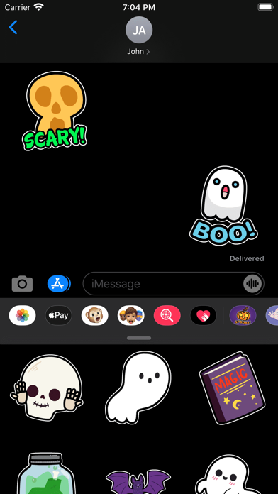 Screenshot #3 pour Animated Halloween Stickers ⋆
