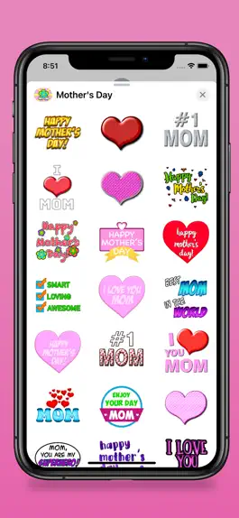 Game screenshot Mother's Day Fun Stickers apk