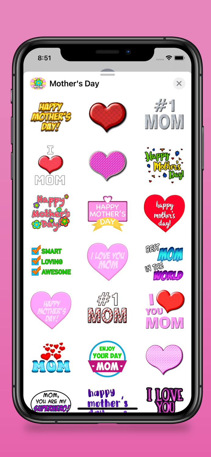 Mothers Day Fun Stickers