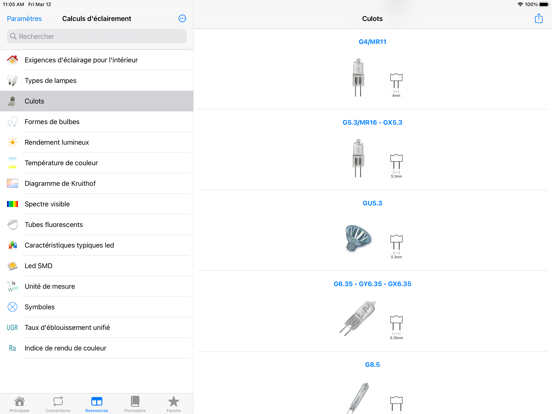 Screenshot #6 pour Calculs d'éclairement