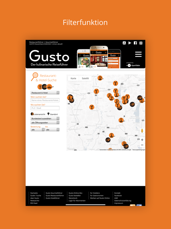 Screenshot #5 pour Gusto - Restaurantführer