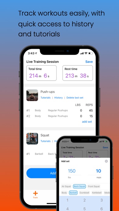 Fierce Fitness Workout Tracker Screenshot