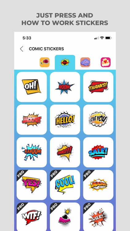 PopArt Sticker - Comic Sticker screenshot-3