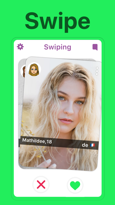 Screenshot #1 pour Swiping - Amis en Ligne