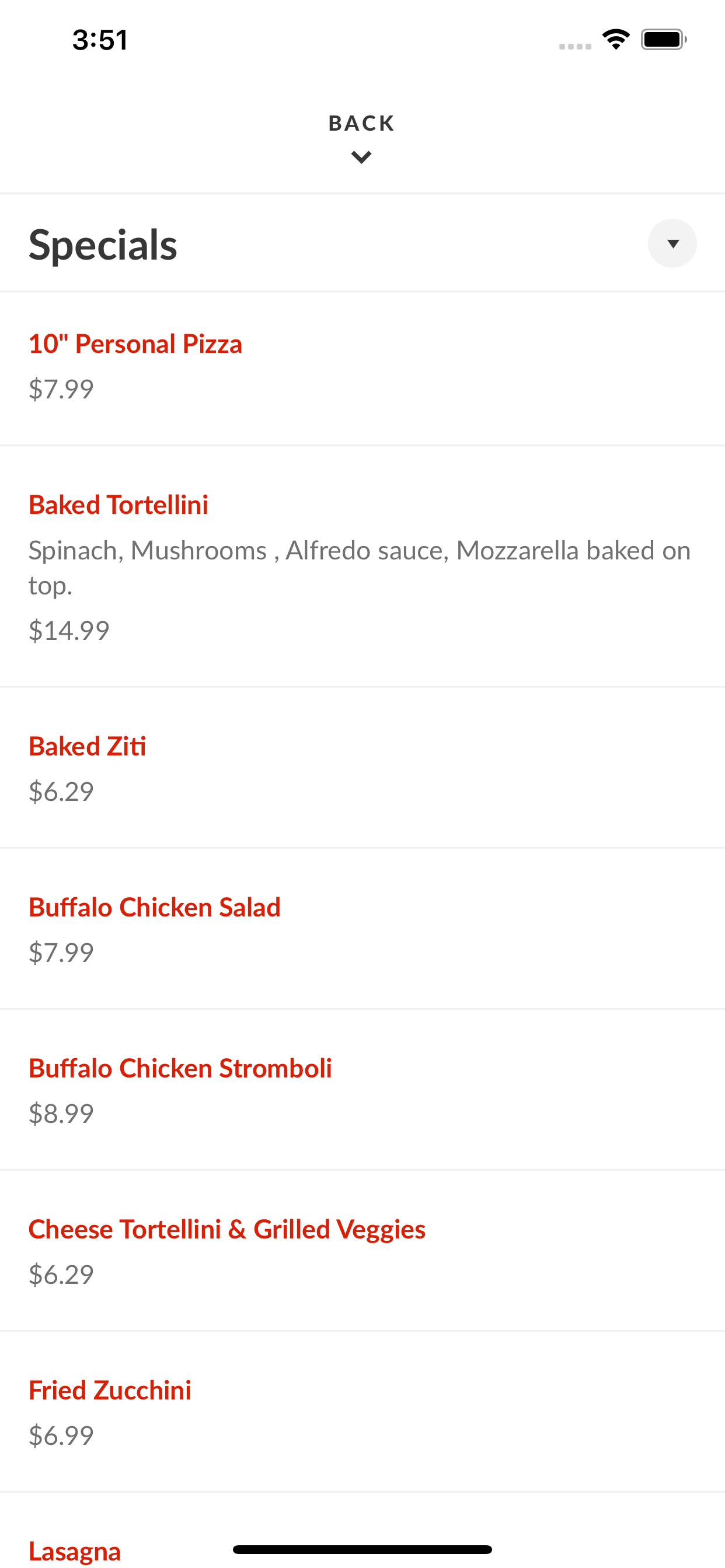Assaggio's Pizzeria screenshot 3