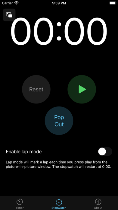 Pop Out Timer & Stopwatch screenshot 2