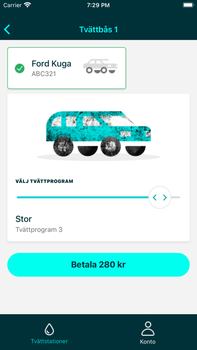 Biltvätt Screenshot