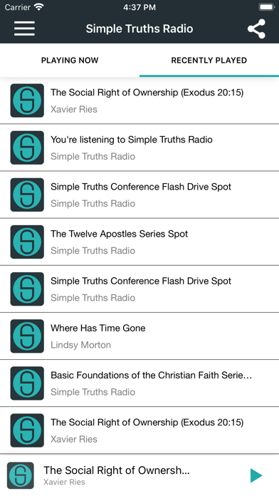 Simple Truths Radio Screenshot