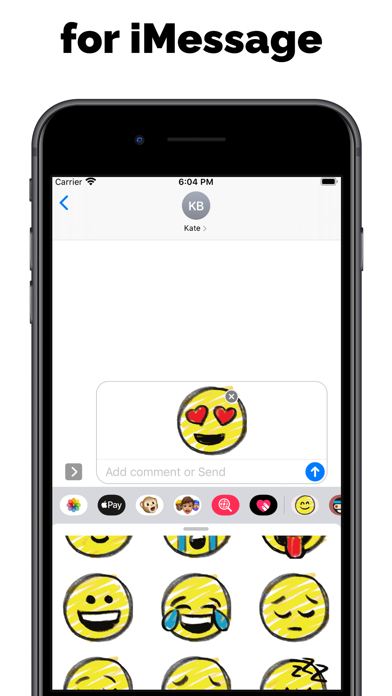 Screenshot #3 pour Autocollant Emoji to Message