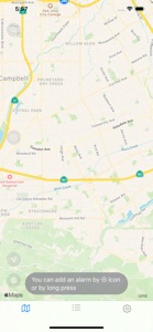 Map Alarm-alarm on locations screenshot #1 for iPhone